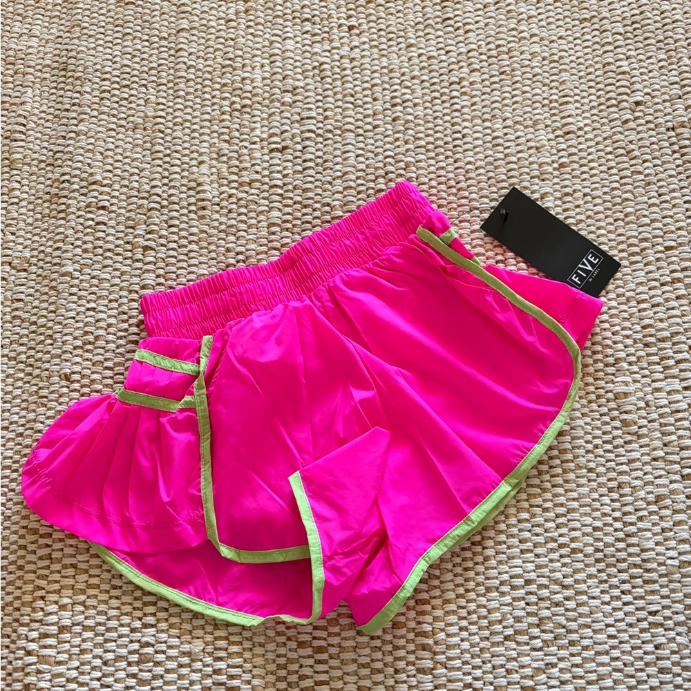 FIVE the label Kids Neon Pink Shorts size child large nwt dance wear